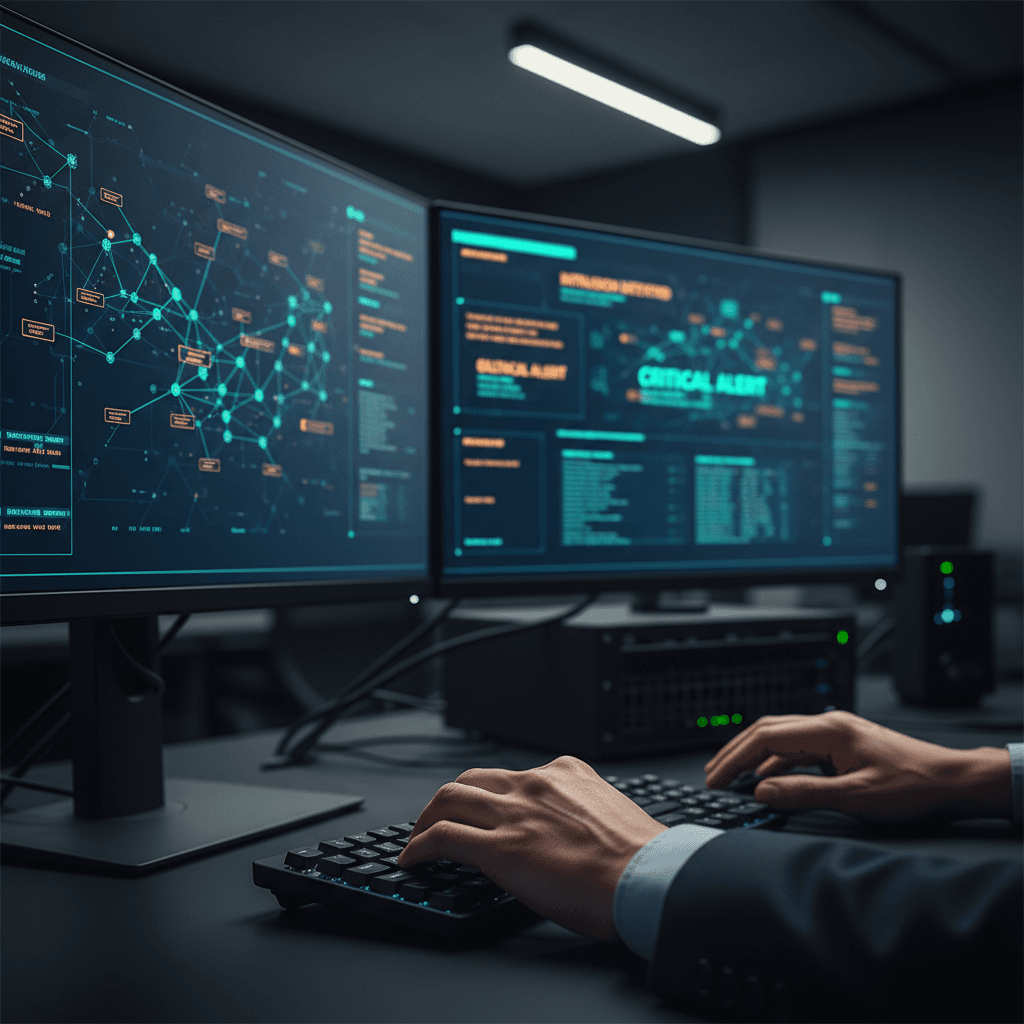 Cybersecurity threat monitoring session
