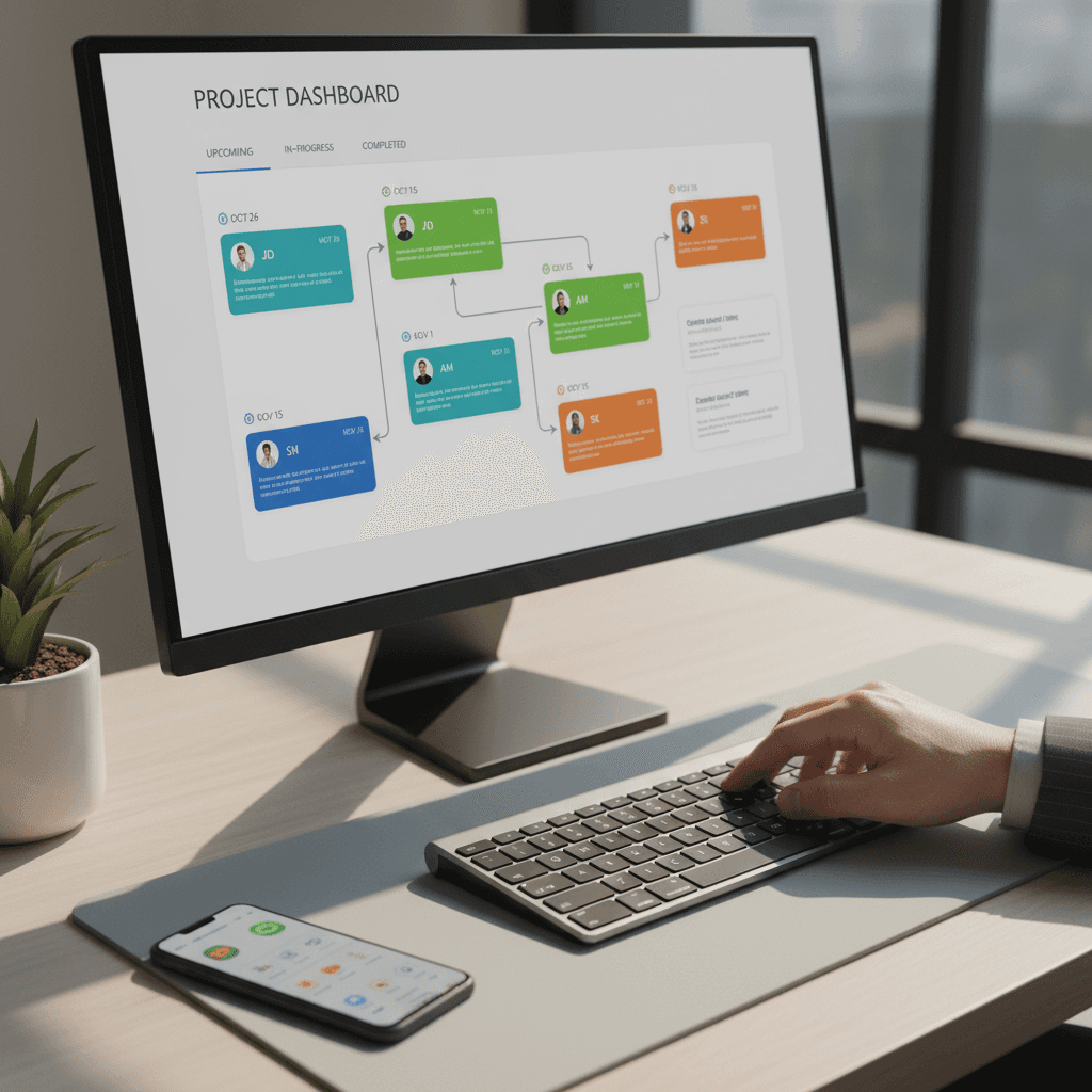Software project planning and wireframes